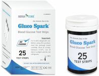 Gluco Spark Blood glucose Test Strips | Pack of 25 Strips | Sugar Test Strips compatible only with Glucospark glucose meters and not with any other glucose meters(B-Arm)