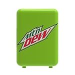 CURTIS Mountain Dew MIS134MD, Mini Portable Compact Personal Fridge Cooler, 4 Liter Capacity Chills Six 12 oz Cans, 100% Freon-Free & Eco Friendly, Lime