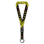 WANDERLOOMS Satin Printed Long Lanyard Biker Keychain Gear Shift 1 N 2 3 Black Key Chain Tags for Bike Rider Cars Home (Pack of 1)