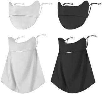 4 Pcs Face Mask for Sun Protection and Cooling Neck Gaiter Scarf