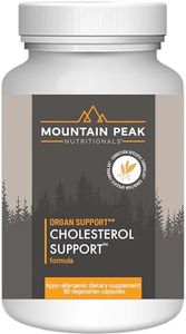 Mountain Peak Nutritionals Cholesterol Support - Helps Support Healthy Cholesterol Levels - Artichoke Extract - Hypoallergenic Dietary Supplement (90 Vegetarian Capsules)