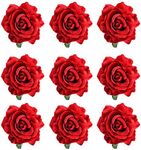 inSowni 9 Pack Big Rose Flower Hair Clips Brooch Pins Accessories for Women Girl Bridal (9PCS S2)