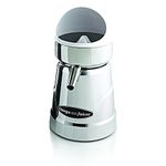 Omega Juicers C-20C Professional Citrus Juicer Features 3 Juice Cones for All Citrus Sizes 1800 Rotations Per Minute Surgical Steel Bowl and Pulp Strainer with Non-Slip Feet, Silver