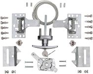 Garage Door Lock Kit with Spring Latch （Including All Hardware） Garage Door Lock Set Fits 1-3/8" Through 2" Thick Doors(Random Keyed) for Single/Double max Width to 18ft