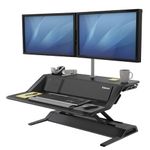 Fellowes Lotus DX sit-Stand Workstation - Stand for LCD Display/Keyboard/Mouse - Black