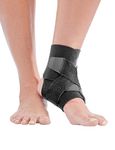 Mueller Adjustable Ankle Support, Black, One Size