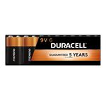 Duracell Coppertop 9V Battery, 6 Count Pack, 9 Volt Battery with Long-Lasting Power, All-Purpose Alkaline 9V Battery for Household and Office Devices