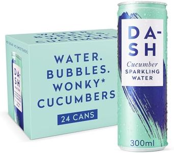 Dash Water Cucumber - 24 x Cucumber Flavoured Sparkling Spring Water - NO Sugar, NO Sweetener, NO Calories - Infused with Aussie Wonky Fruit (24 x 300ml cans)