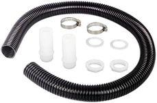 Water Butt Connector Pipe Link Kit for Downpipe,32mm Water Butt Connecting Kit for Joining 2 Water Butts,Rain Barrels,Water Tanks Together - 1M Flexible Water Butt Connection Hose Pipe & Fittings