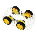 xcluma 4WD Smart Robot Car Chassis Kits with Speed Encoder and Battery Box for UNO