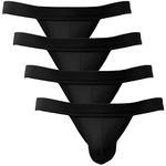 YuKaiChen Men's Briefs Low Rise Bikini Underwear Bulge Enhancing - black - Large