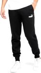 PUMA Men's Essentials Fleece Sweatpants (Available in Big and Tall Sizes), Cotton Black, Medium