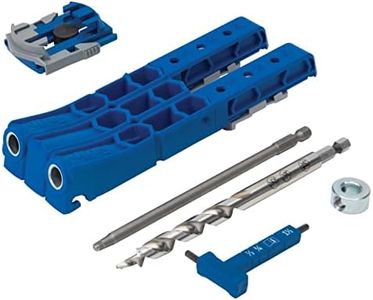 Kreg KPHJ320 Pocket-Hole Jig 320 - Small, Durable Jig for Tight Spaces - Create Rock-Solid Joints - Adjustable Drill Guides - For Materials 1/2"-1 1/2" Thick - Holiday Home Improvement Gifts for Him