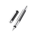 Pelikan Pura 817134 Fountain Pen Anthracite M Nib 1 Piece Including Large Cartridge Gemstone Ink® Sapphire