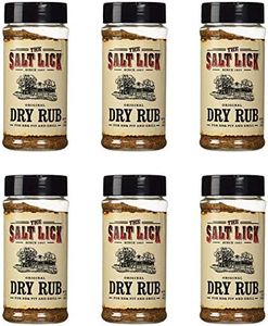 Salt Lick BBQ Original Dry Rub Seasoning 12 oz Shaker Case Pack of 6