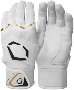 EvoShield Carbyne Adult Batting Gloves - Team White, Medium