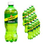 Schweppes Ginger Ale - Refreshing, Crisp, Delicious Natural Ginger Flavors - 12, 20oz Bottles