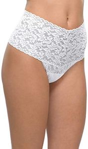 hanky panky, Lace Retro Thong, White, One Size (0-12)
