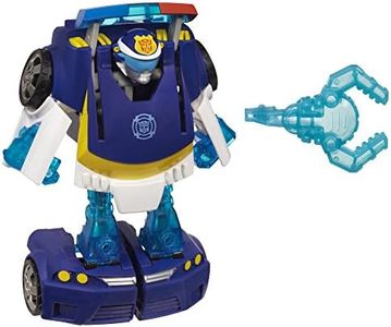 Transformers Rescue Bots Energize - Chase the Police Bot Converting Robot Action Figure - Playskool Heroes - Kids Toys - Ages 3+