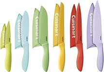 Cuisinart C55-12PCER1 Advantage Color Collection 12-Piece Knife Set with Blade Guards, Multicolored