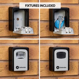 Defender Outdoor Key Safe – Weatherproof Wall Mounted Lock Box