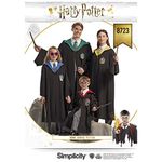 Simplicity 8723 Harry Potter Cosplay and Halloween Costume Sewing Pattern, Kids Teens and Adult Sizes XS-XL