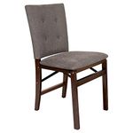 MECO Parson’s Folding Chair Espresso Finish, Wood, 20.25D x 17.5W x 33.88H in (Set of 2)