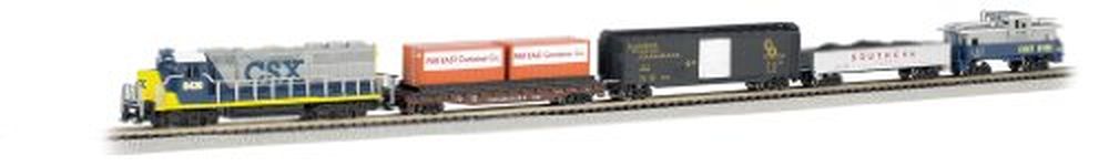 Bachmann Trains Freightmaster Ready to Run 60-Piece Electric Train Set, N Scale