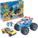 MEGA Hot Wheels Collectible Vehicle Building Toy Car Rodger Dodger, 2 Micro Action Figure Drivers and Deluxe Features, for Fans and Collectors