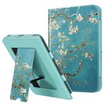 Fintie Stand Case for All-New Nook Glowlight Plus 7.8 Inch 2019 Release, Folio Premium PU Leather Protective Cover with Card Slot and Hand Strap (Not Fit Previous Gen 6 Inch 2015), Blossom