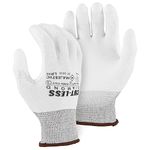 Majestic 37-3435 White Poly Coated Dyneema Diamond Cut Resistant Gloves Size Small (12 Pair)