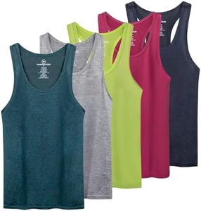 5 Pack: Womens Plus Size Quick Dry Fit Ladies Tops Blouse Tee Athletic Yoga Workout Running Gym Active Tees Exercise Women Racerback Sleeveless Flowy Fitness Loose Fit Tank Top Just My- Set 12, 2X