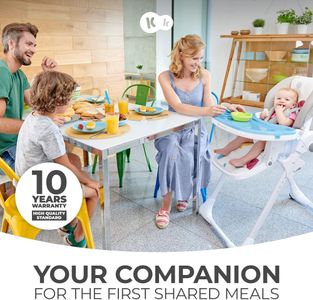 Kinderkraft Yummy Highchair – Adjustable Baby Seat, Gray