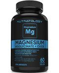 Magnesium Bisglycinate + Oxide - Relaxes Muscles, Improves Sleep Quality, Maintains Proper Muscle Functions, Balances Electrolyte Levels, Enhances Bone Density - 60 Capsules - 250MG Per Capsule