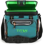 Arctic Zone Titan Deep Freeze Cooler - 16 Can Zipperless Hardbody Cooler - Pine Green Cooler with Deep Freeze Insulation, HardBody Liner, and SmartShelf