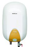 Havells Instanio Prime 15 Litre Storage Water Heater| Color Changing LED Ring Indicator, Feroglas Coated Tank| Warra: 5 Year on Tank, Protective Anode Rod, Heavy Duty Heating Element | (White Mustard)