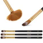 Aokitec 3pcs Acrylic Nail Brush Set - Size 10/12/14 Kolinsky Nail Brushes for Acrylic Application Nail Art Brushes for Acrylic Powder, Perfect for Nail Extension for Beginner & Professional