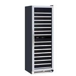 Vinotemp VNTVT-150-2Z-SSDST 155-Bottle Dual-Zone Connoisseur Series Wine Cooler