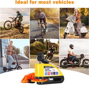 REAPP Alarm Disc Lock – 110dB Anti-Theft Motorcycle Security