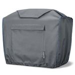 Alloxity Generator Cover, Portable Generator Cover for Most 2000W-2500W Outdoor Inverter Generators, Small Generator Cover fit for Honda EU2000i/2200i/Camco, 20.3"x11.2"x16", Grey