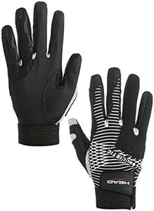 HEAD Leather Racquetball Glove Ballistic Copper Tech Glove for Right & Left Hand - Black/White, Left - Medium