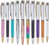 GORGECRAFT 10 Pcs/set Empty Tube Pens Creative Empty Ballpoint Pen for DIY Glitter Epoxy Resin Crystal Ballpoint Pen Herbarium Pen Making