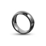 HECERE T5577 chip RFID Black Ceramics Smart Finger rewrite Ring ID Wear for Men or Women (T5577 125KHZ-10#)