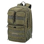 eddie bauer Cargo Backpack 30L Access Computer Sleeve and Dual Mesh Side Pockets, Moss Grey