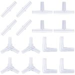 Pawfly Aquarium Airline Tubing Connectors Plastic Inline Valve, 40-Piece