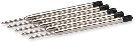 Woodriver Parker Style Ball Point Refill Black 5Pc