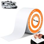 WELLUCK RV Sealant Tape, 4 Inch x 50 Foot RV White Roof Seal Tape UV & Weatherproof Sealant Roofing Tape for RV Repair, Window, Boat Sealing, Truck Stop Camper Roof Leaks…