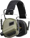 OPSMEN M31-MOD1 Sound Amplification Gun Shooting Noise Canceling Hearing Sport Protection Electronic Earmuff Classic Green (New Version 2018)