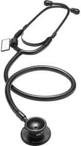 MDF Instruments, Dual Head Lightweight Stethoscope - All Black (MDF747-BO)