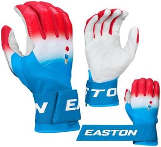 Easton | Walk-Off Ethos Locked-in Baseball Batting Gloves | Compression Wrist Strap | Rocket Pop | Youth Small